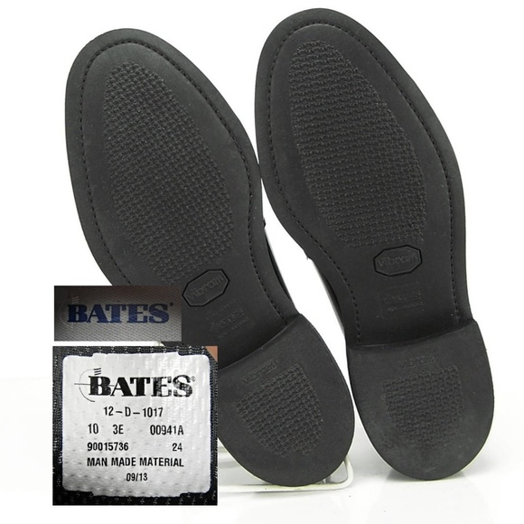 BATES MEN\'S  BLACK PATENT LEATHER OXFORD SHOES main image 5